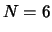 $\displaystyle N = 6$